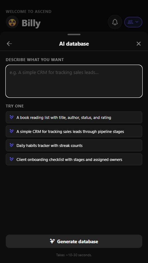 Describing a database in plain English on Android